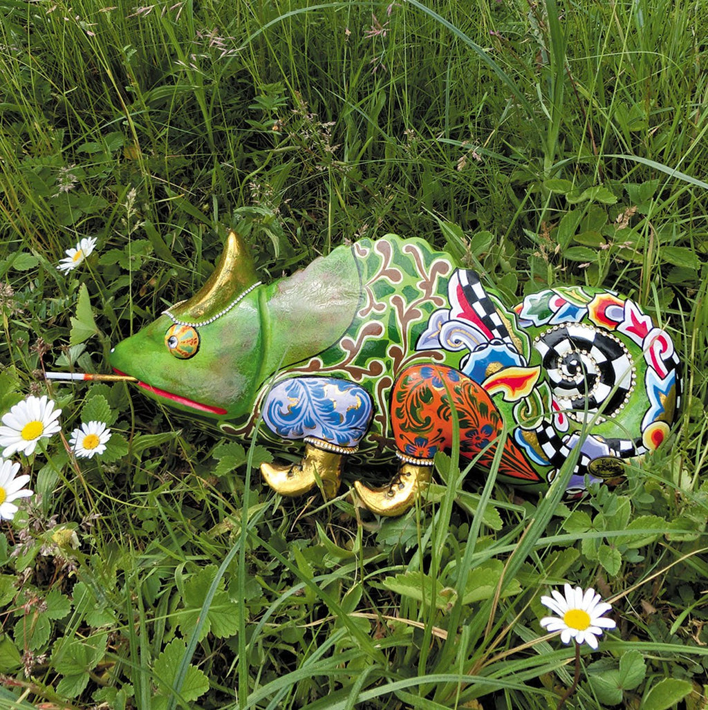 Caméléon Camilla Tom’s Drag – Sculpture caméléon design coloré - I.D DECO MARSEILLE