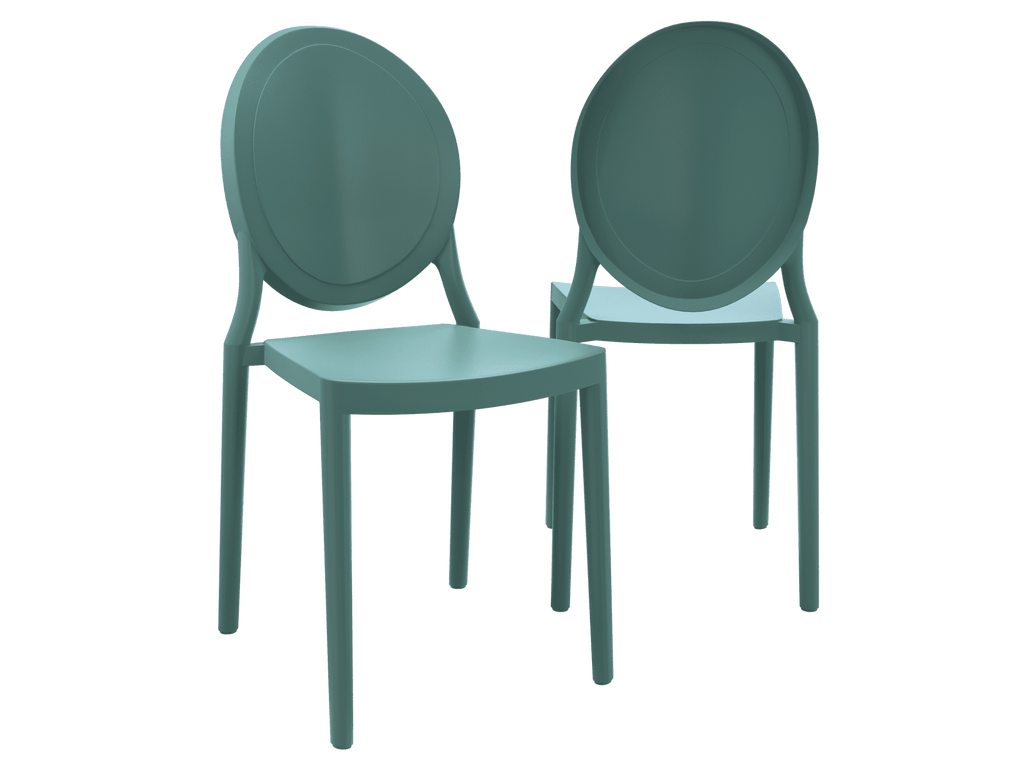 Chaise Léa Bleu - intérieur et extérieur - I.D DECO MARSEILLE