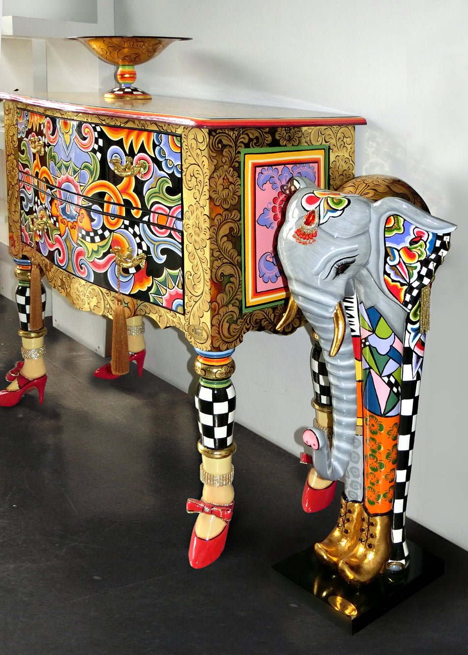 Commode Versailles L Tom’s Drag – Commode design baroque 2 tiroirs - I.D DECO MARSEILLE
