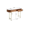 Console Grace Marbre et bois 2 tiroirs - I.D DECO MARSEILLE