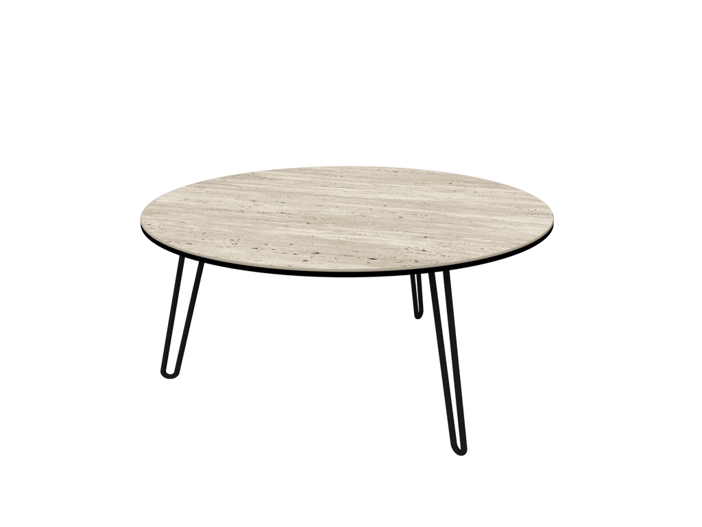 Table basse Palerme Travertin - I.D DECO MARSEILLE