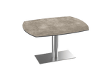 Table de repas céramique Archi - Acier brossé - I.D DECO MARSEILLE