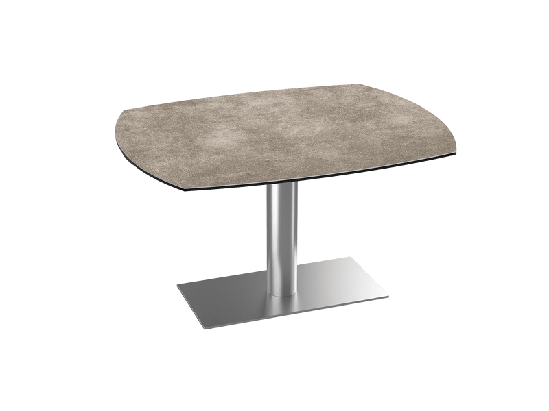 Table de repas céramique Archi - Acier brossé - I.D DECO MARSEILLE
