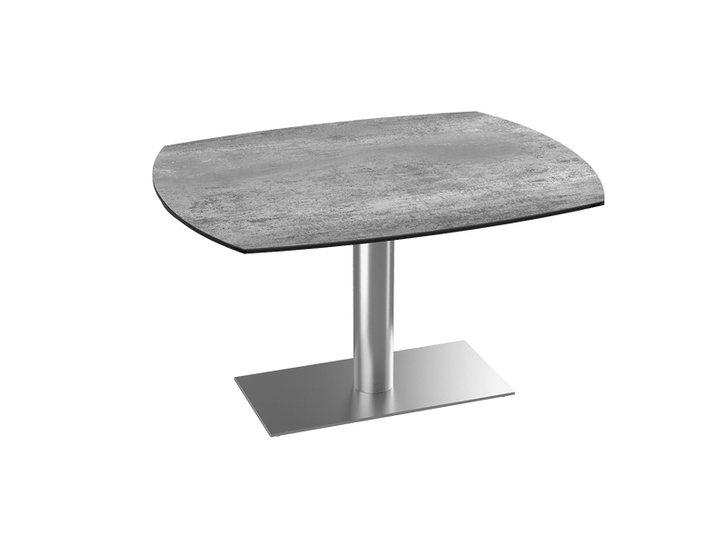Table de repas céramique Archi - Acier brossé - I.D DECO MARSEILLE
