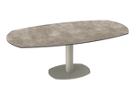 Table de repas céramique Archi - Acier laqué gris - I.D DECO MARSEILLE