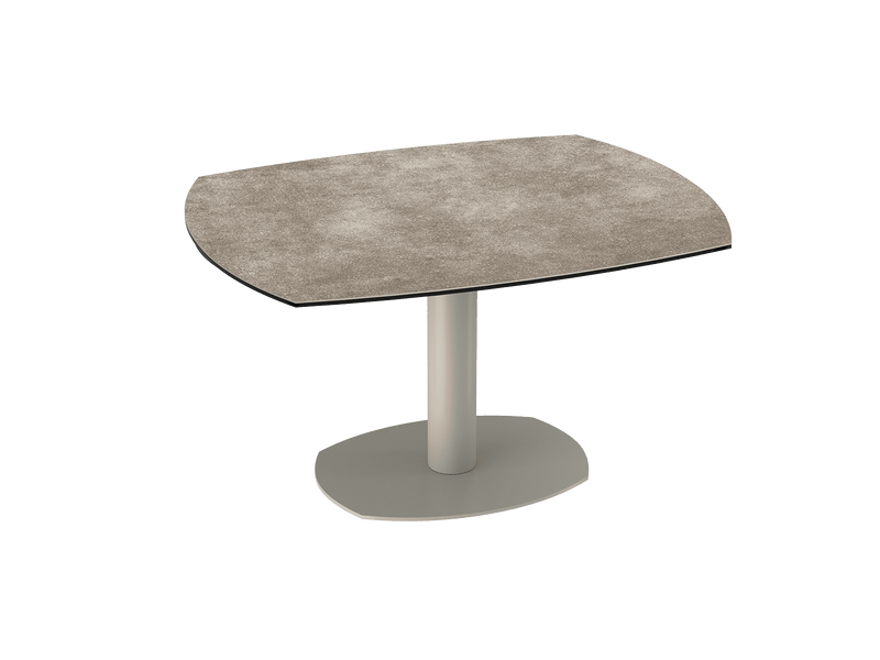 Table de repas céramique Archi - Acier laqué gris - I.D DECO MARSEILLE