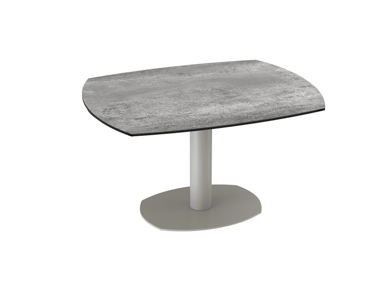 Table de repas céramique Archi - Acier laqué gris - I.D DECO MARSEILLE