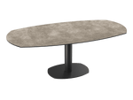 Table de repas céramique Archi - Acier laqué noir - I.D DECO MARSEILLE