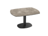 Table de repas céramique Archi - Acier laqué noir - I.D DECO MARSEILLE