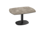 Table de repas céramique Archi - Acier laqué noir - I.D DECO MARSEILLE