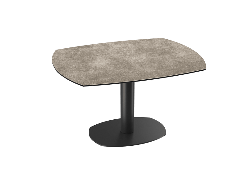 Table de repas céramique Archi - Acier laqué noir - I.D DECO MARSEILLE