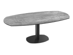 Table de repas céramique Archi - Acier laqué noir - I.D DECO MARSEILLE