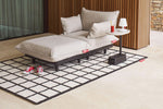 Tapis Carpretty Grand Checky Blanc/Noir - Fatboy