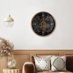 Horloge à engrenages avec verre D.60cm - I.D DECO MARSEILLE