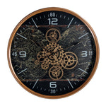 Horloge à engrenages avec verre D.60cm - I.D DECO MARSEILLE