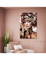 Tableau Plexi - Femme aux Fleurs - I.D DECO MARSEILLE