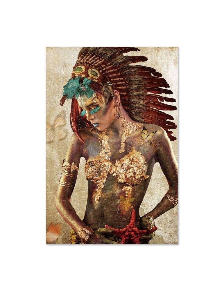 Tableau Plexi - Femme Indienne - I.D DECO MARSEILLE