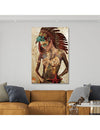 Tableau Plexi - Femme Indienne - I.D DECO MARSEILLE