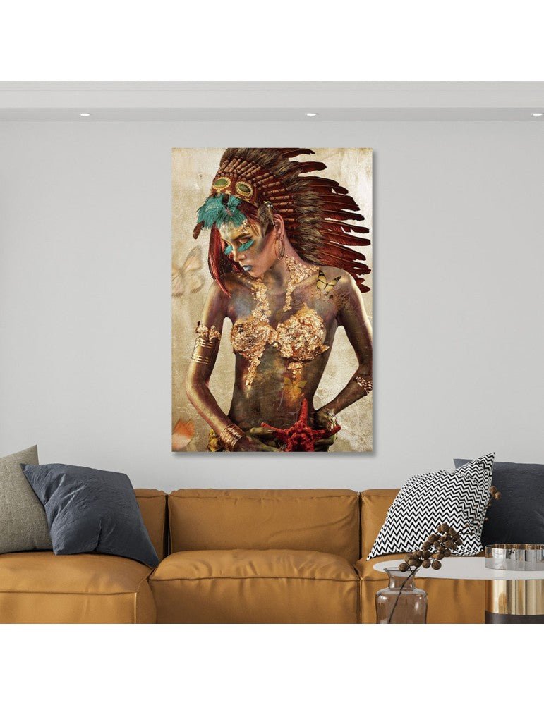 Tableau Plexi - Femme Indienne - I.D DECO MARSEILLE