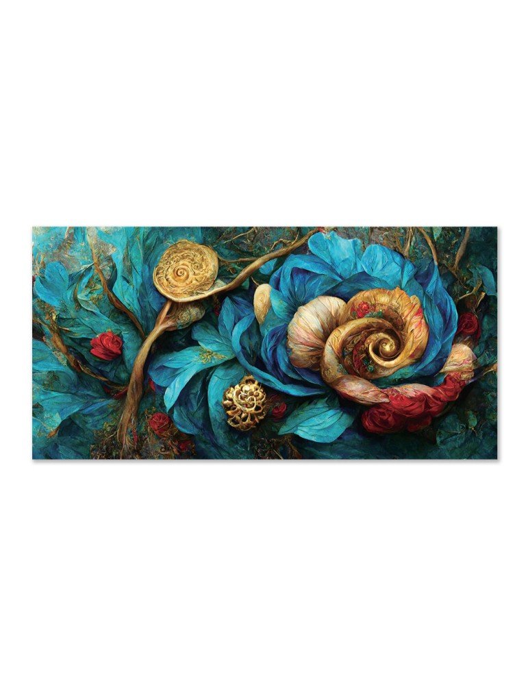 Tableau Verre - Floraison coloré - I.D DECO MARSEILLE