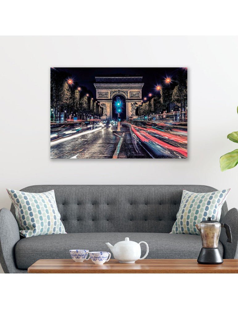 Tableau Verre - Flux Nocturne - I.D DECO MARSEILLE