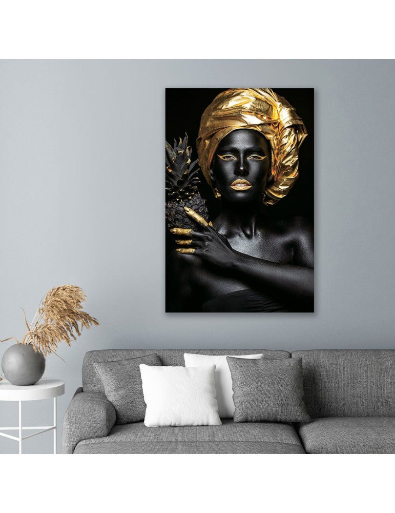 Tableau Verre - Madame ANANAS - I.D DECO MARSEILLE