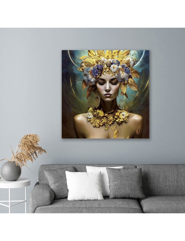 Tableau Verre - Femme Couronne - I.D DECO MARSEILLE