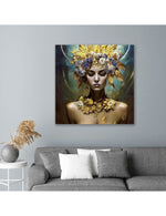Tableau Verre - Femme Couronne - I.D DECO MARSEILLE