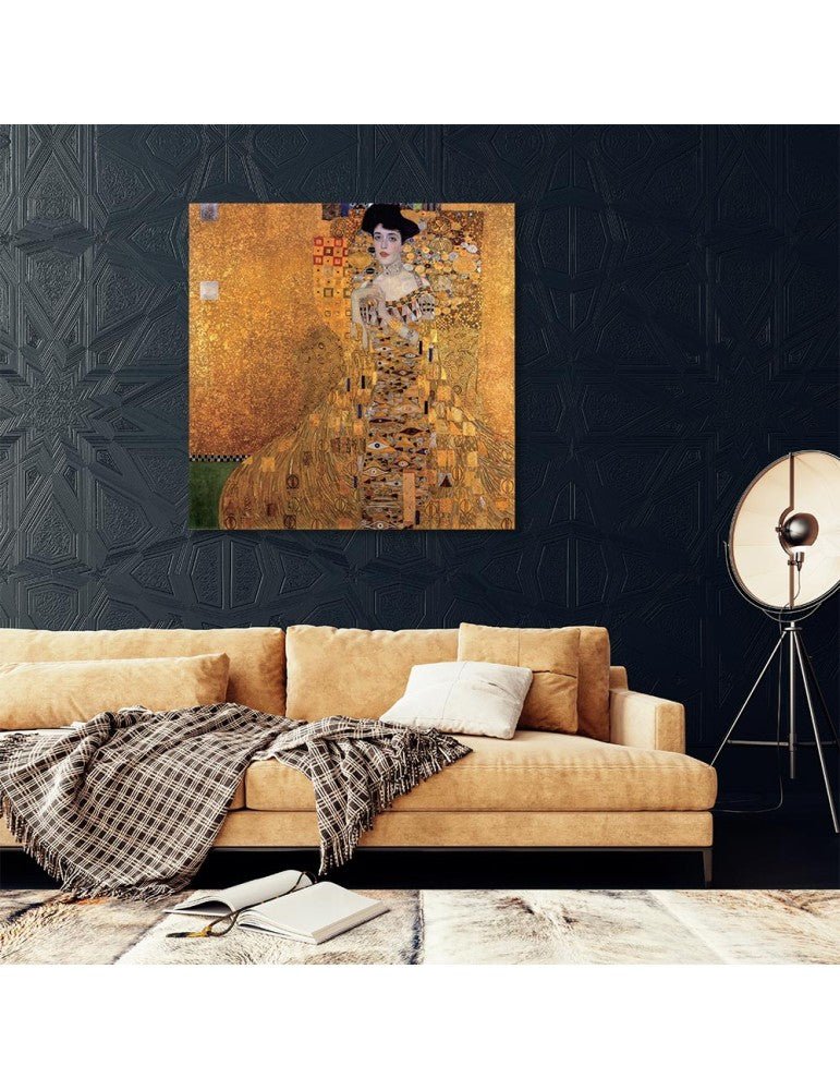 Tableau Verre - Femme à la robe d'Or - I.D DECO MARSEILLE