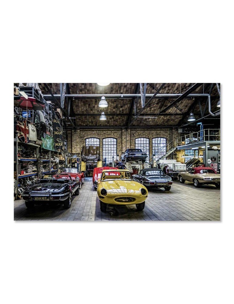 Tableau Verre - Garage Vintage - I.D DECO MARSEILLE