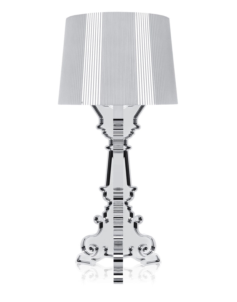 Lampe Bourgie métallisée chrome de Kartell, disponible chez I.D DECO et en livraison partout en France