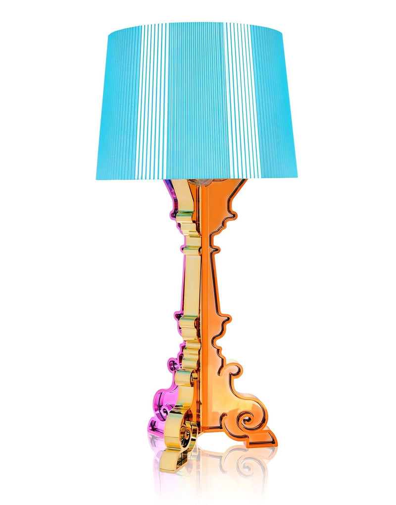 Lampe Bourgie Multicolore métallisée Bleu Clair de Kartell, disponible chez I.D DECO Marseille et en livraison partout en France