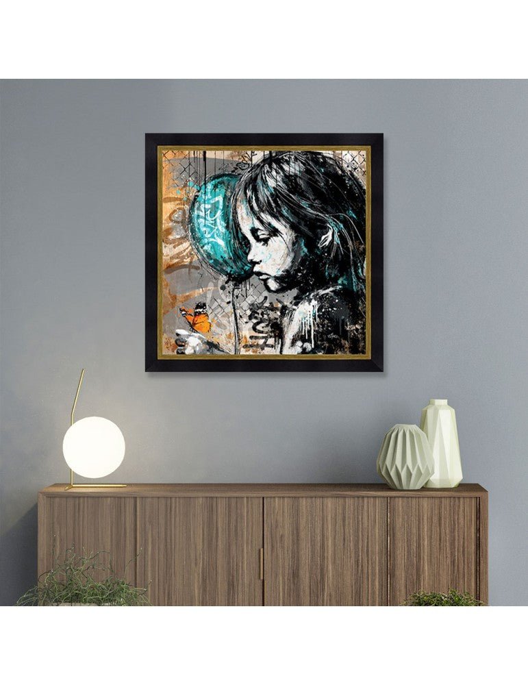 Romaric - La petite fille et le papillon - I.D DECO MARSEILLE