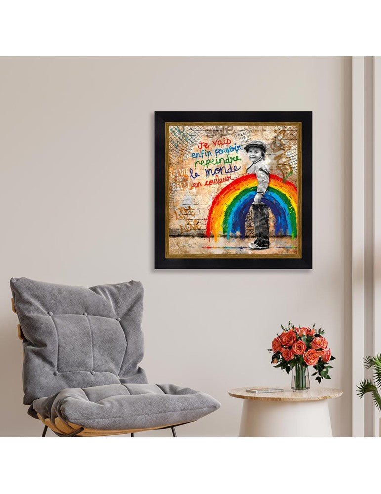 Romaric - Le petit garçon et l'arc en ciel - I.D DECO MARSEILLE