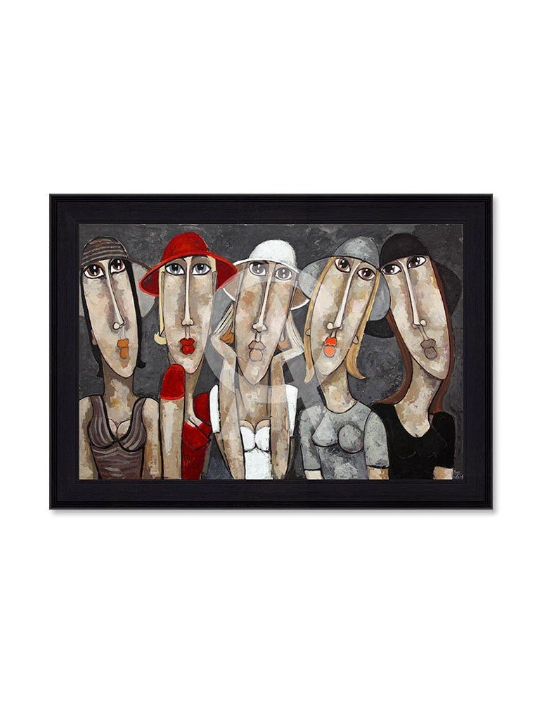 Martine Gonnin - Les Filles aux Chapeaux - I.D DECO MARSEILLE