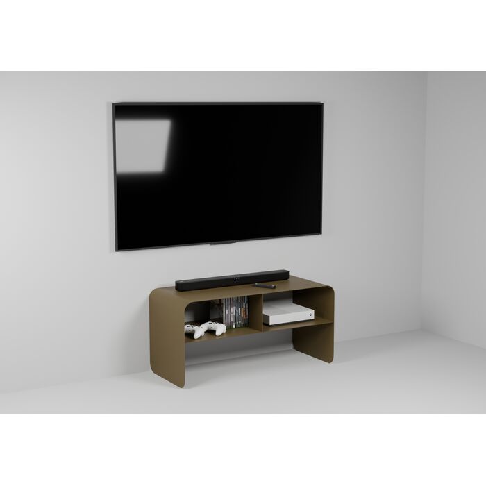 Meuble TV NOVA 90 – acier finition bronze - I.D DECO MARSEILLE