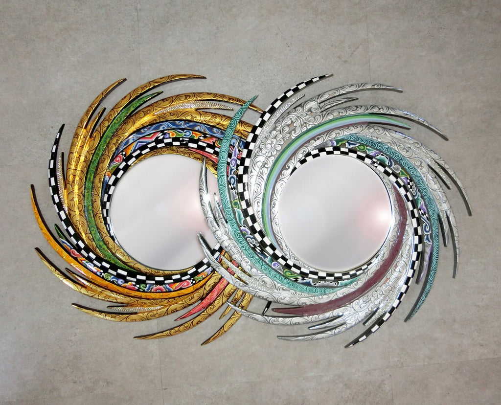 Miroir « Energy » M Tom’s Drag – Miroir design artistique Ø70 cm - I.D DECO MARSEILLE