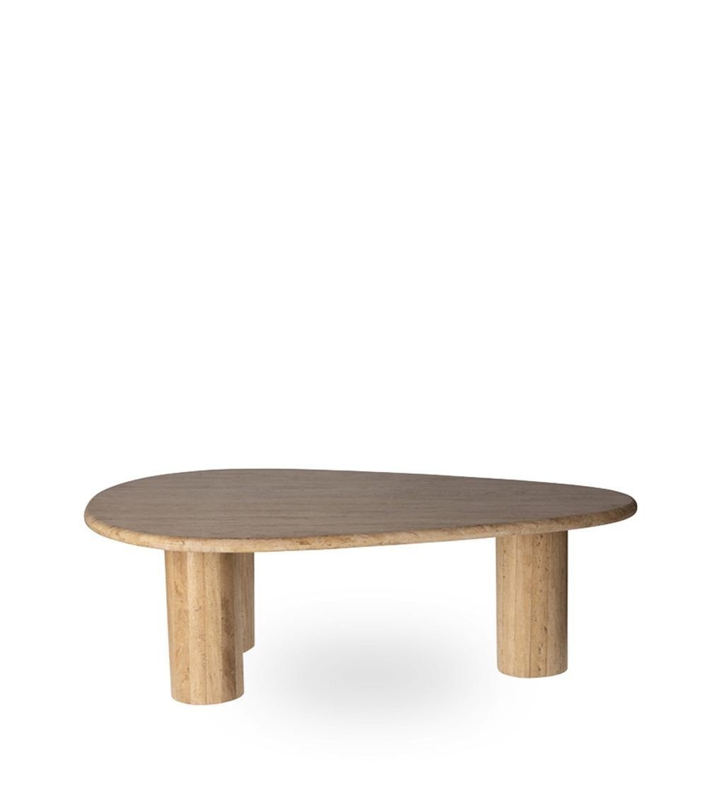 table basse bella travertin pierre naturelle design