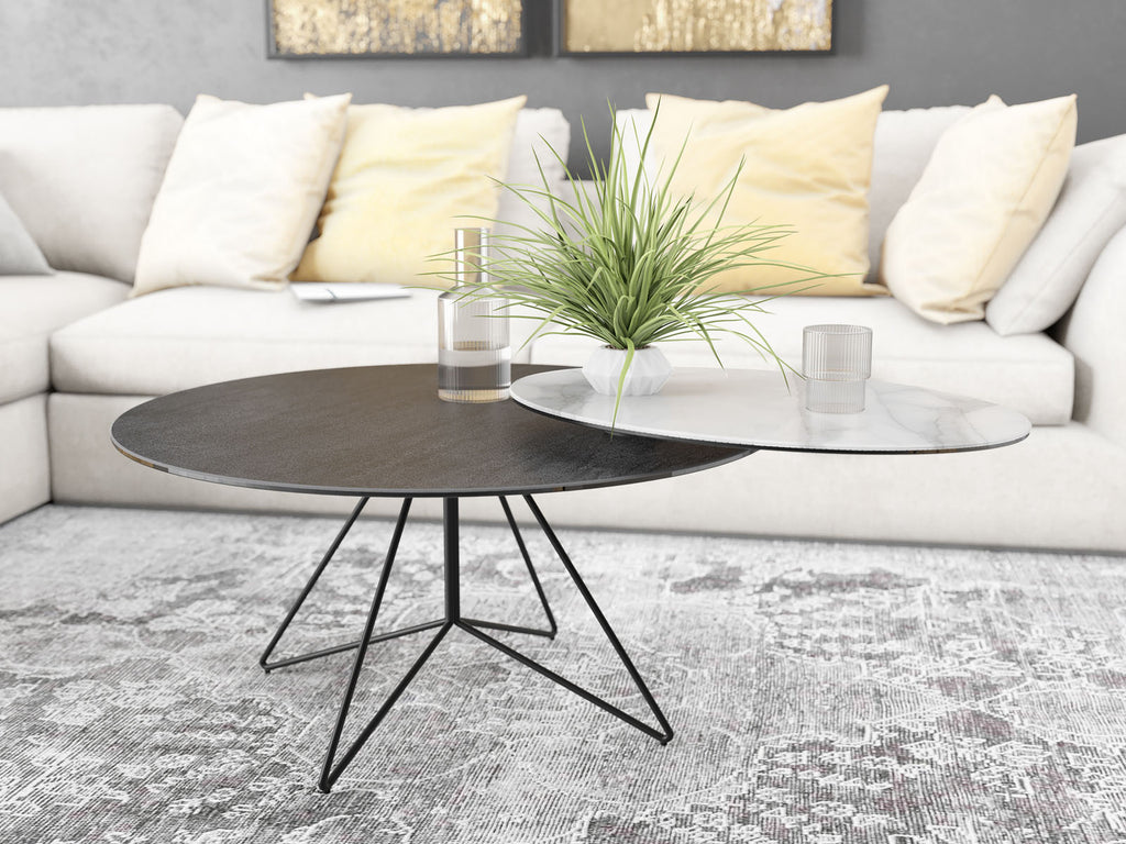 table basse ellite titane ceramique design