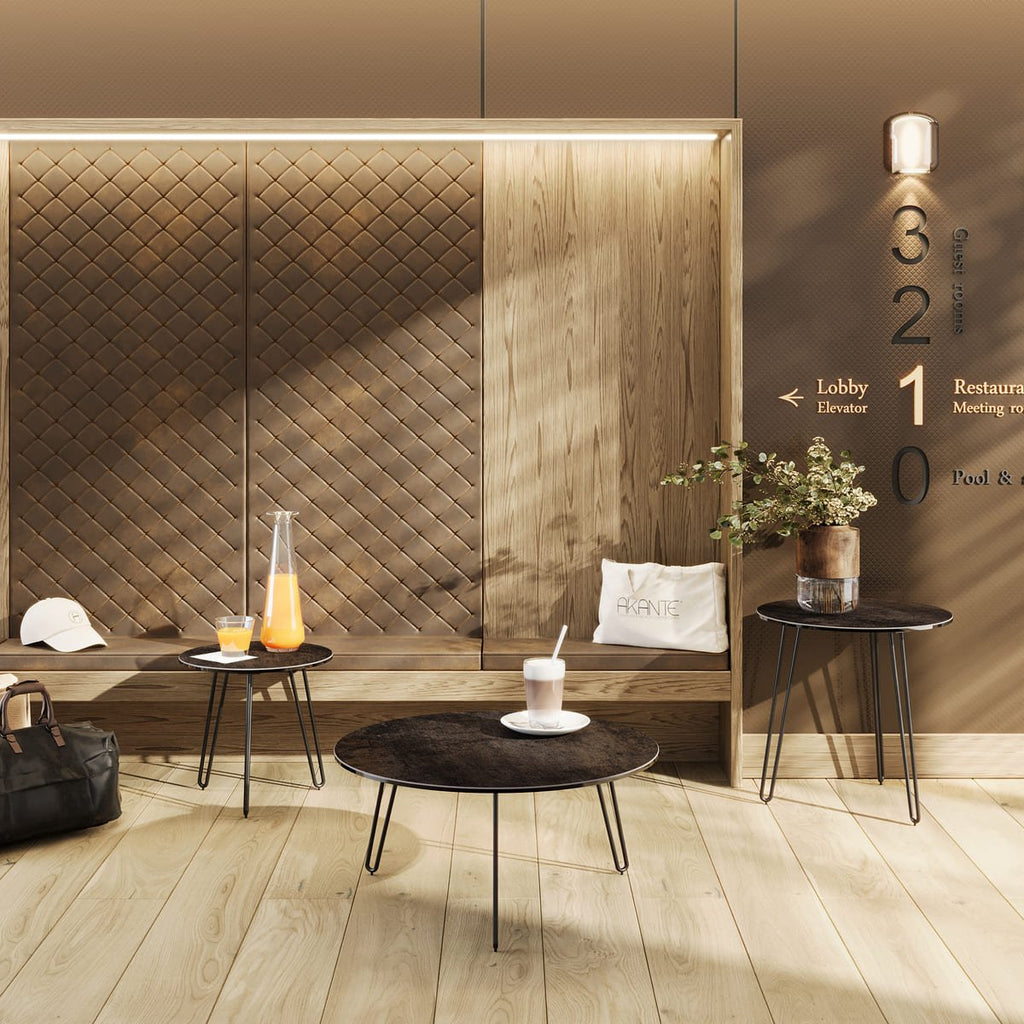 table basse palerme acier ronde design