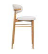 Tabouret Gigi - Beige - Pied naturel (lot de 2) - I.D DECO MARSEILLE