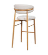 Tabouret Gigi - Beige - Pied naturel (lot de 2) - I.D DECO MARSEILLE