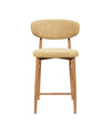 Tabouret Gigi - Moutarde - Pied naturel (lot de 2) - I.D DECO MARSEILLE