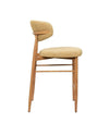 Tabouret Gigi - Moutarde - Pied naturel (lot de 2) - I.D DECO MARSEILLE