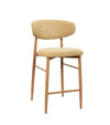 Tabouret Gigi - Moutarde - Pied naturel (lot de 2) - I.D DECO MARSEILLE