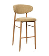 Tabouret Gigi - Moutarde - Pied naturel (lot de 2) - I.D DECO MARSEILLE