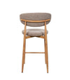 Tabouret Gigi - Taupe - Pied naturel (lot de 2) - I.D DECO MARSEILLE