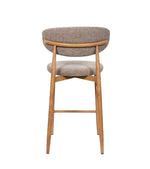 Tabouret Gigi - Taupe - Pied naturel (lot de 2) - I.D DECO MARSEILLE