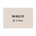 Set de table Personnalisé Avio Beige - Pôdevache - I.D DECO MARSEILLE