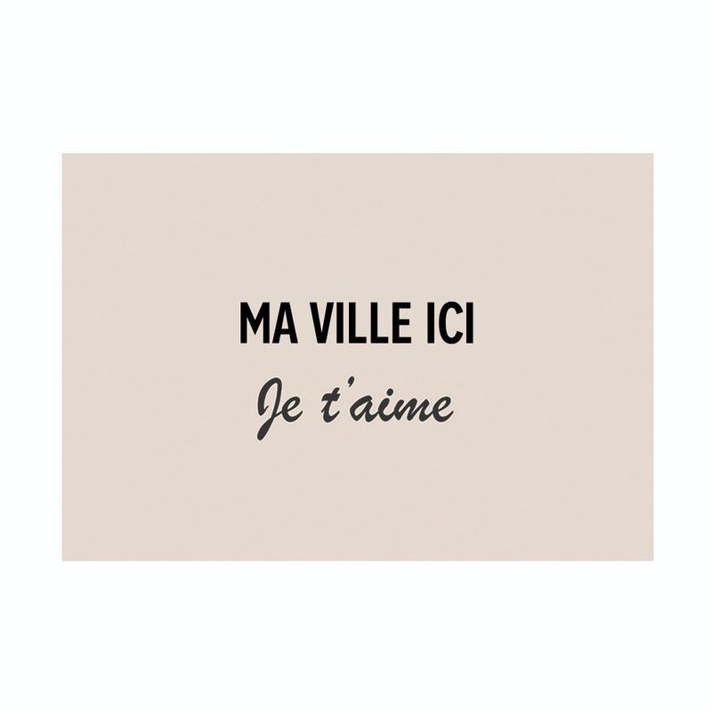 Set de table Personnalisé Avio Beige - Pôdevache - I.D DECO MARSEILLE